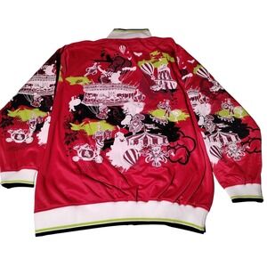 Request Jeans Full Zip Long Sleeve Jacket XL NWT Red White Yellow